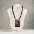  Miniature Handpainted Wooden Necklace With Beads 