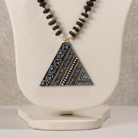 Buy Miniature Hand-painted Wooden Necklace With Beads Online at iTokri.com