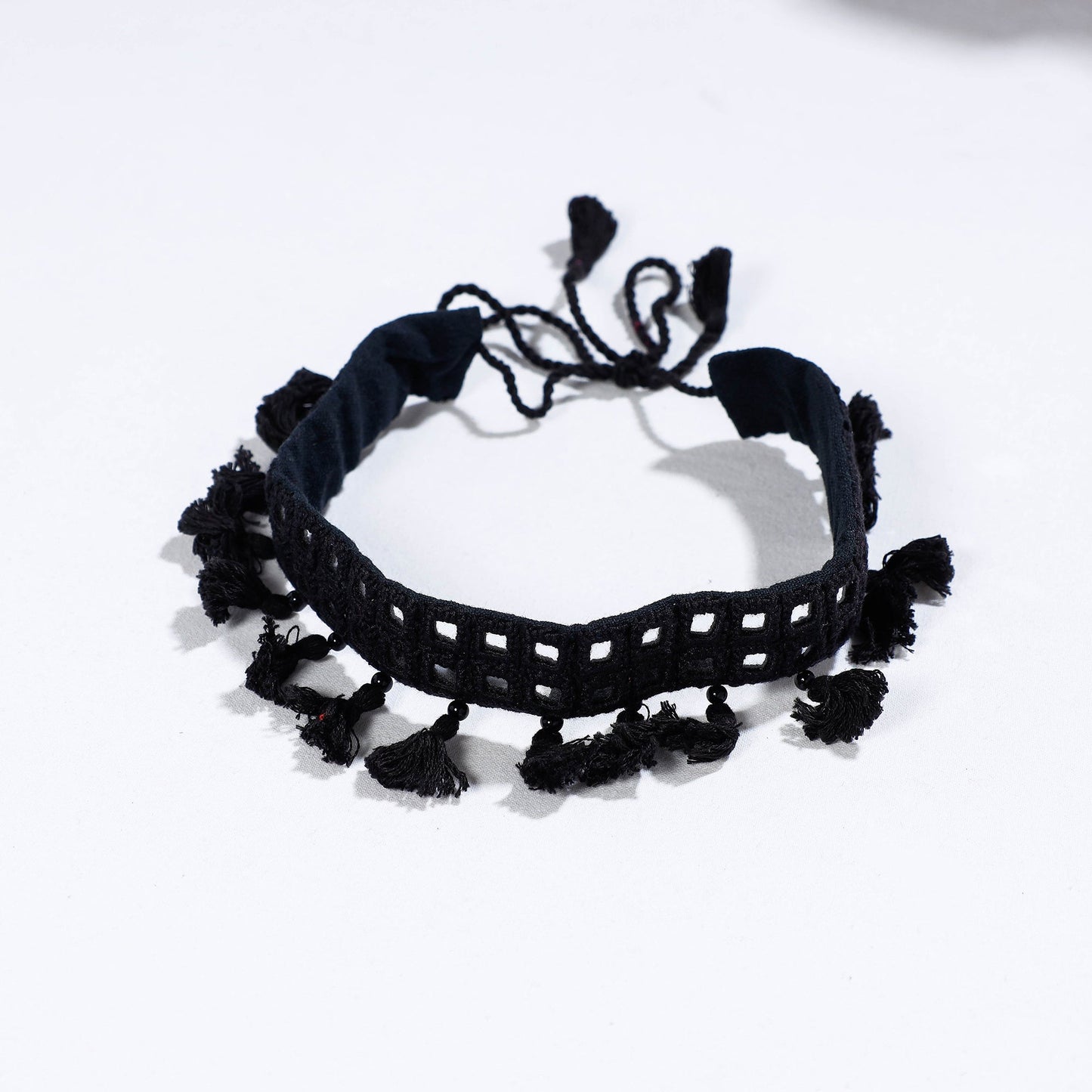  Mirror Work Kutch Embroidery Choker Necklace 