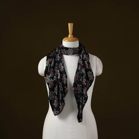 Modal silk pendant necklace scarf 41 - handcrafted