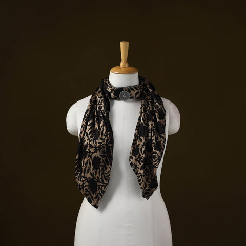 Modal silk pendant necklace scarf 45 - handcrafted