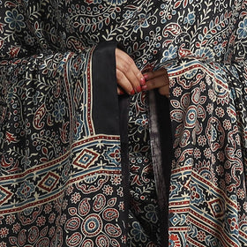  Modal Silk Block Print Ajrakh Dupatta