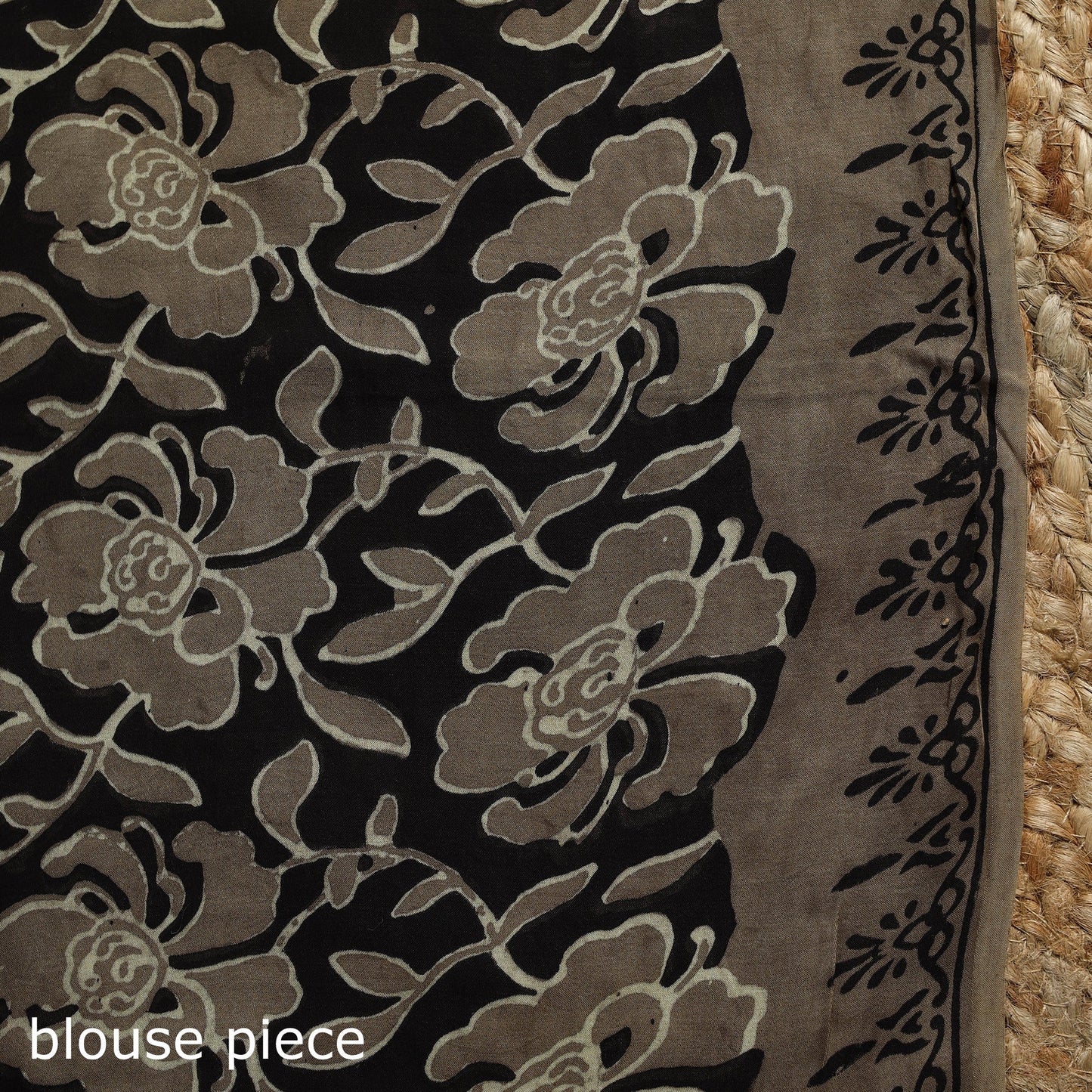 Modal silk hand bagru saree 23 - handcrafted