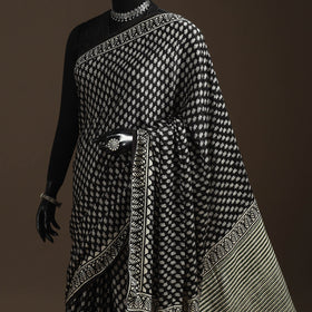 Modal silk hand bagru saree 30 - handcrafted