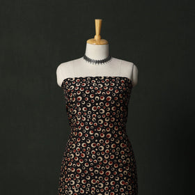 Modal silk hand block bagru print 2pc unstitched dress