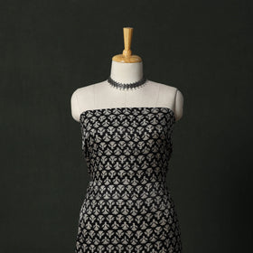 Modal silk hand block bagru print 2pc unstitched dress