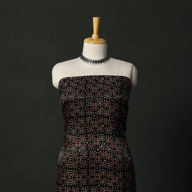 Modal silk hand block bagru print 2pc unstitched dress