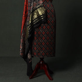 Modal silk hand block bagru print 2pc unstitched dress