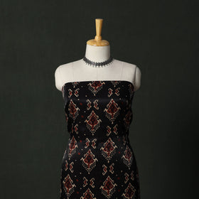 Modal silk hand block bagru print 2pc unstitched dress