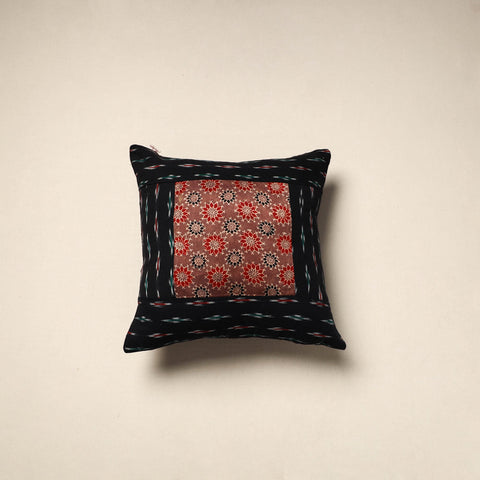 Modal silk patch pochampally ikat cushion cover 05