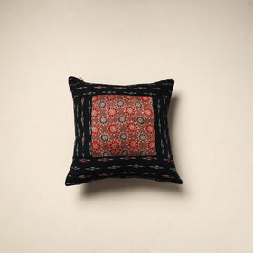 Modal silk patch pochampally ikat cushion cover 05
