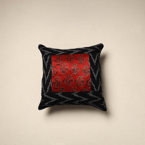 Modal silk patch pochampally ikat cushion cover 07