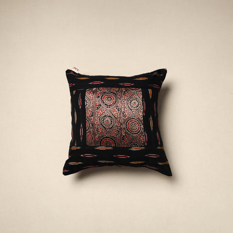 Modal silk patch pochampally ikat cushion cover 15