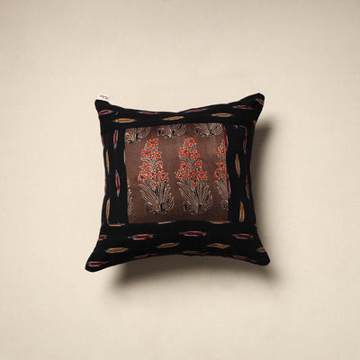 Modal silk patch pochampally ikat cushion cover 21