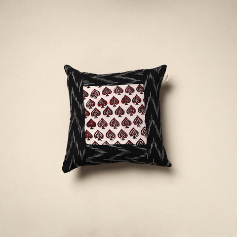 Modal silk patch pochampally ikat cushion cover 23