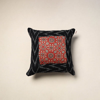 Modal silk patch pochampally ikat cushion cover 24