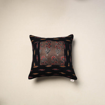Modal silk patch pochampally ikat cushion cover 26