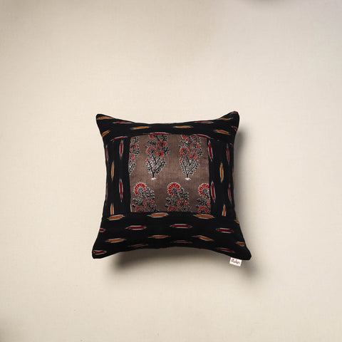 Modal silk patch pochampally ikat cushion cover 26