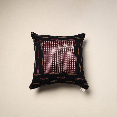 Modal silk patch pochampally ikat cushion cover 27