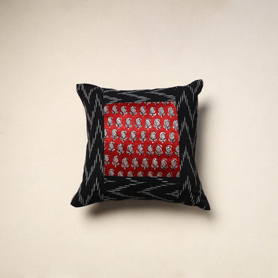 Modal silk patch pochampally ikat cushion cover 28