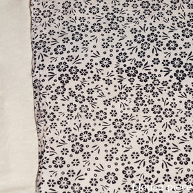 Black Mul Cotton Block Print Bagru Saree