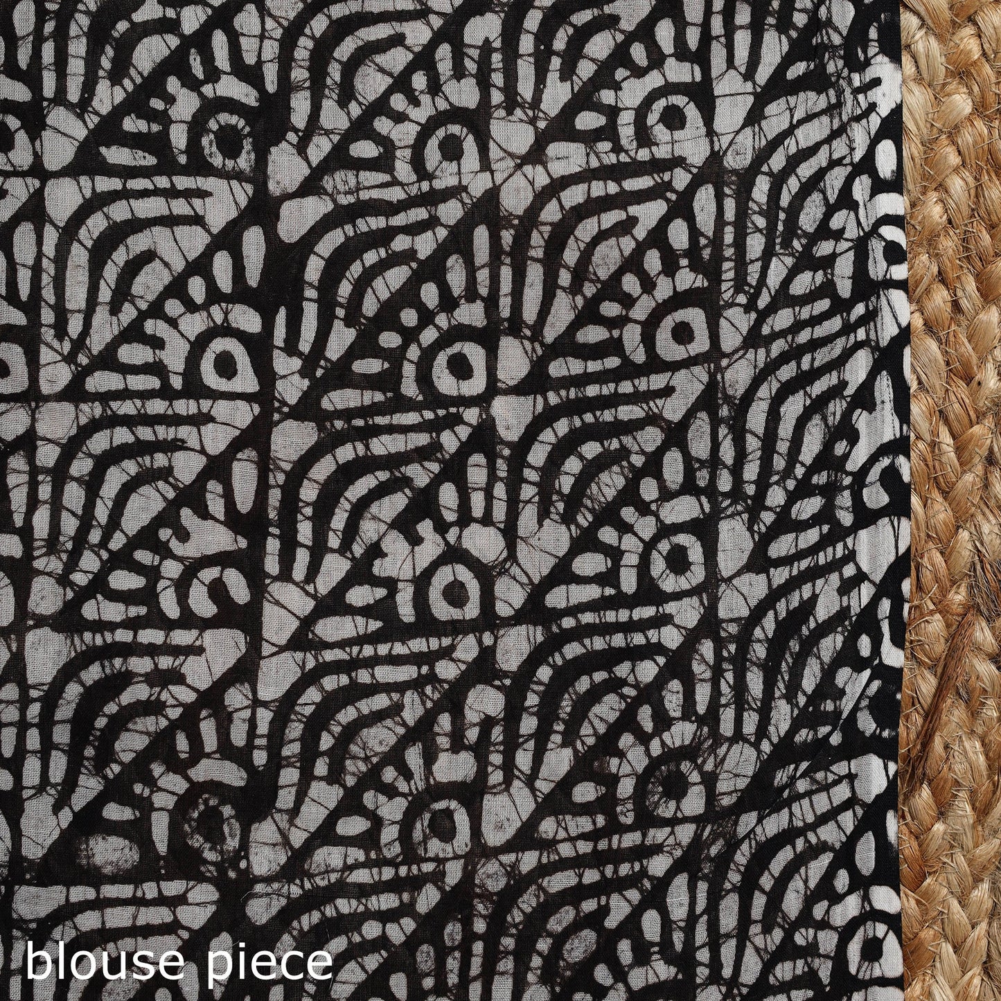 Mul cotton hand batik saree 01 - handcrafted