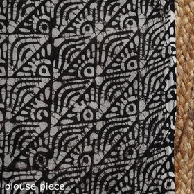 Mul cotton hand batik saree 01 - handcrafted