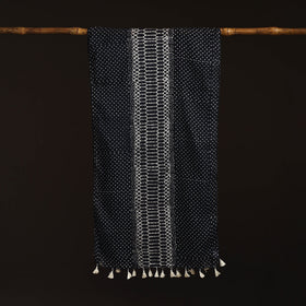 Mul cotton kutch hand batik stole with tassels 10