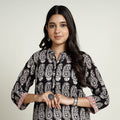 Buy Block Print Mul Cotton Straight Bagh Kurta For Women