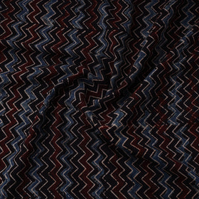 Black - natural dyed 3 kaam cotton fabric 14 - handcrafted