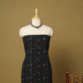 Black - natural dyed 3pc unstitched dress material 08