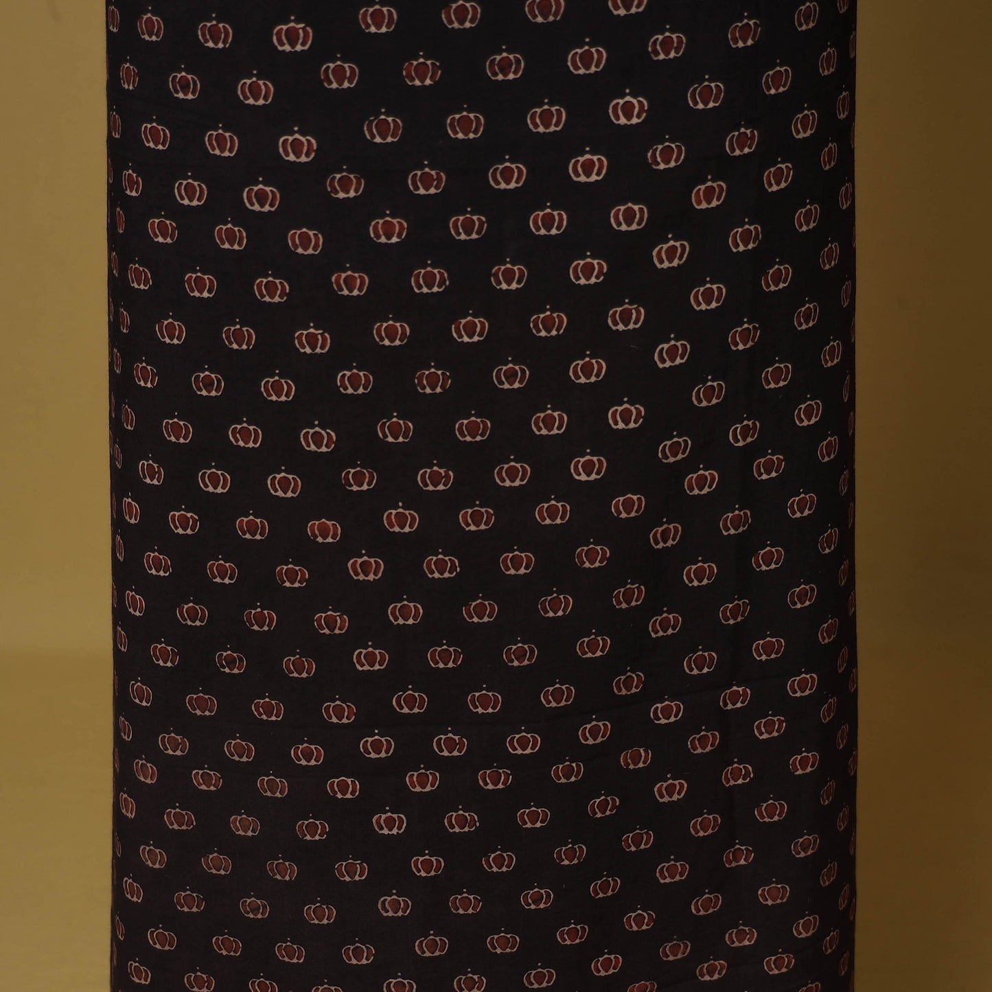 Black - natural dyed 3pc unstitched dress material 09