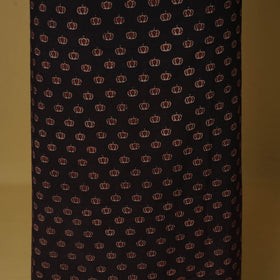 Black - natural dyed 3pc unstitched dress material 09