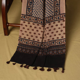 Black - natural dyed 3pc unstitched dress material 09