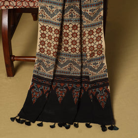 Black - natural dyed 3pc unstitched dress material 10