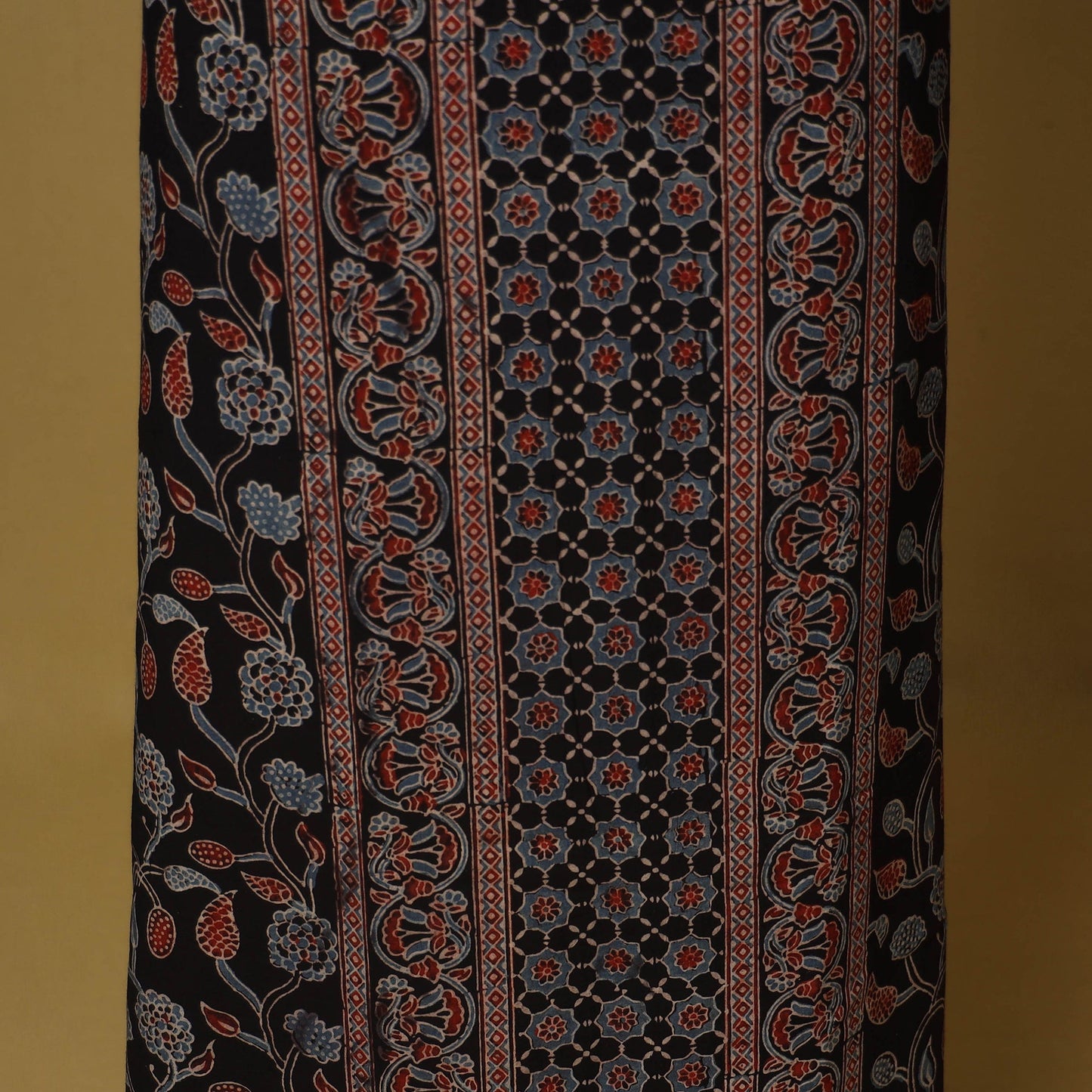 Black - natural dyed 3pc unstitched dress material 10