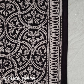 Black Bagh Print Cotton Saree Online from Madhya Pradesh