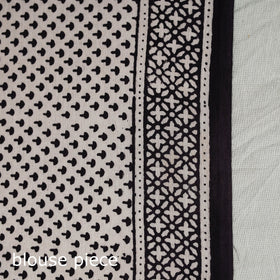 Black Bagh Print Cotton Saree Online from Madhya Pradesh
