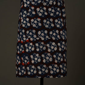 Black - bagru cotton apron with pocket 15 - handcrafted
