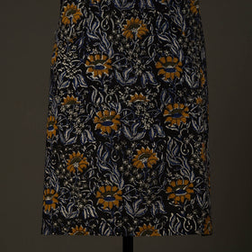 Black Bagru Block Print Cotton Apron with Pocket 
