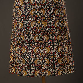 Black Bagru Block Print Cotton Apron with Pocket 