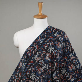 Black Traditional Bagru Dabu Print Fabric from Rajasthan