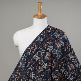 Black Traditional Bagru Dabu Print Fabric from Rajasthan