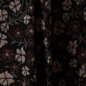 Black - natural dyed bagru dabu fabric 20 - handcrafted