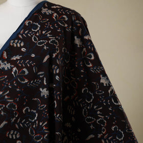 Black - natural dyed bagru dabu fabric 27 - handcrafted