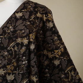 Black - natural dyed bagru dabu fabric 28 - handcrafted