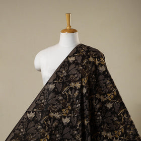 Black - natural dyed bagru dabu fabric 28 - handcrafted