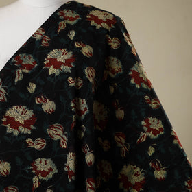 Black - natural dyed bagru dabu fabric 32 - handcrafted