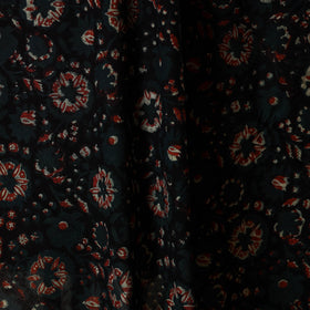 Black - natural dyed bagru dabu fabric 39 - handcrafted