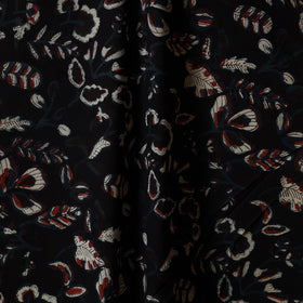 Black - natural dyed bagru dabu fabric 41 - handcrafted